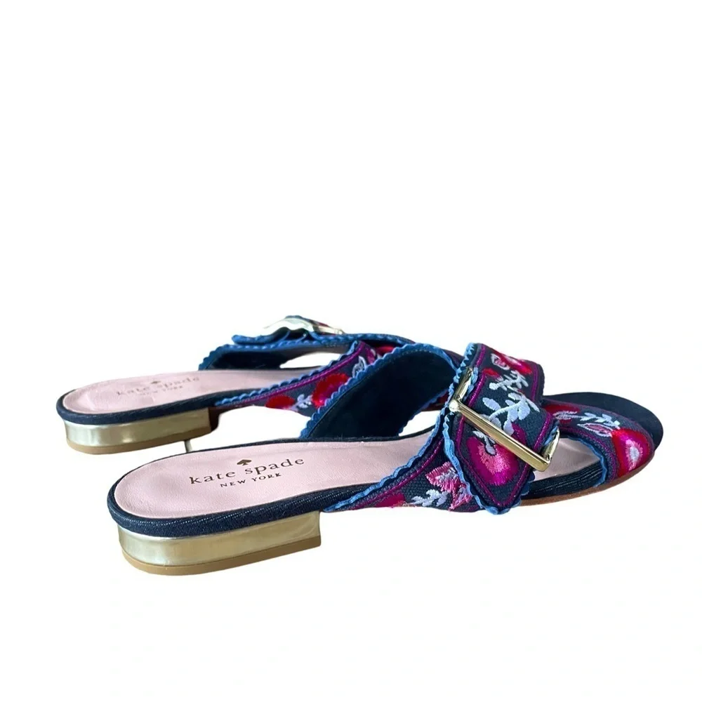 Kate Spade New York Faris Indigo Slides Size 8.5